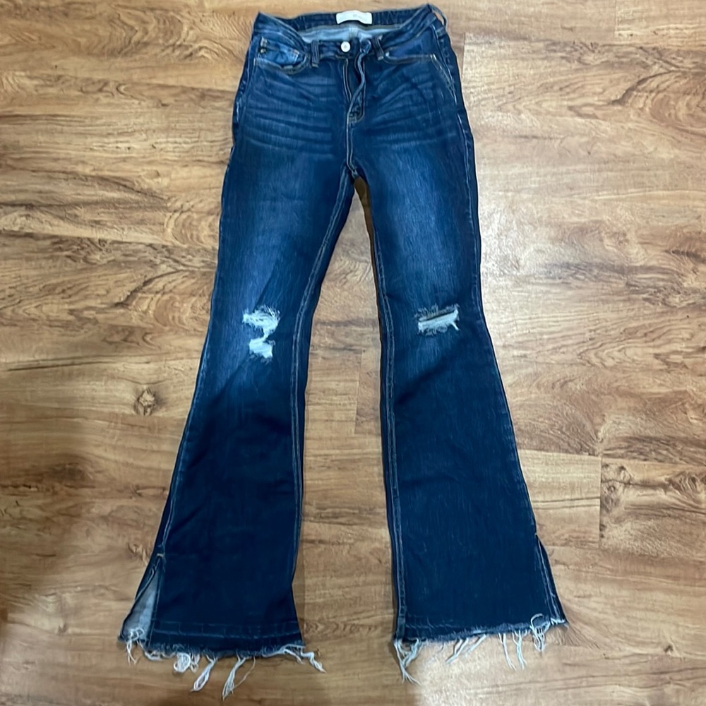Size 5/26 Kancan flares / never worn, no tags / dark wash